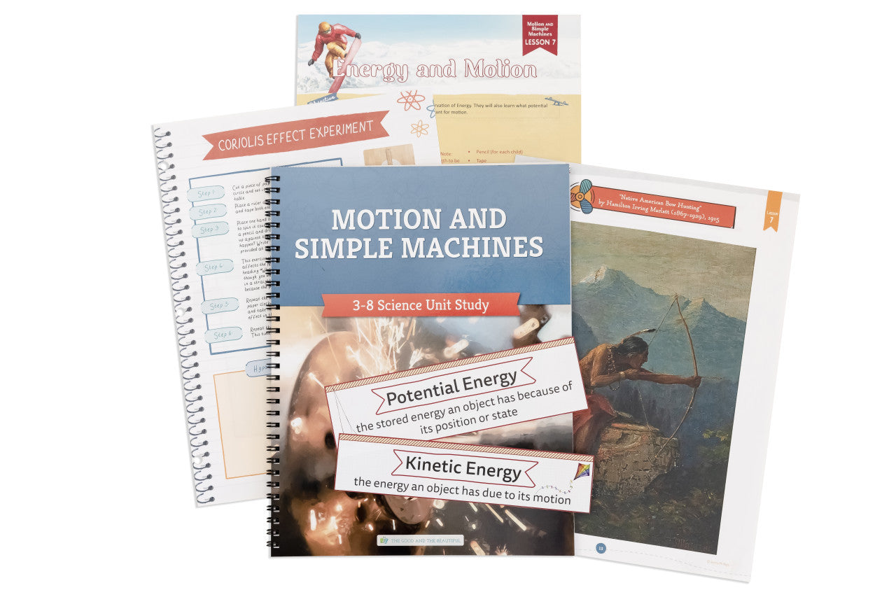 Motion and Simple Machines: Course Book: One Per Family