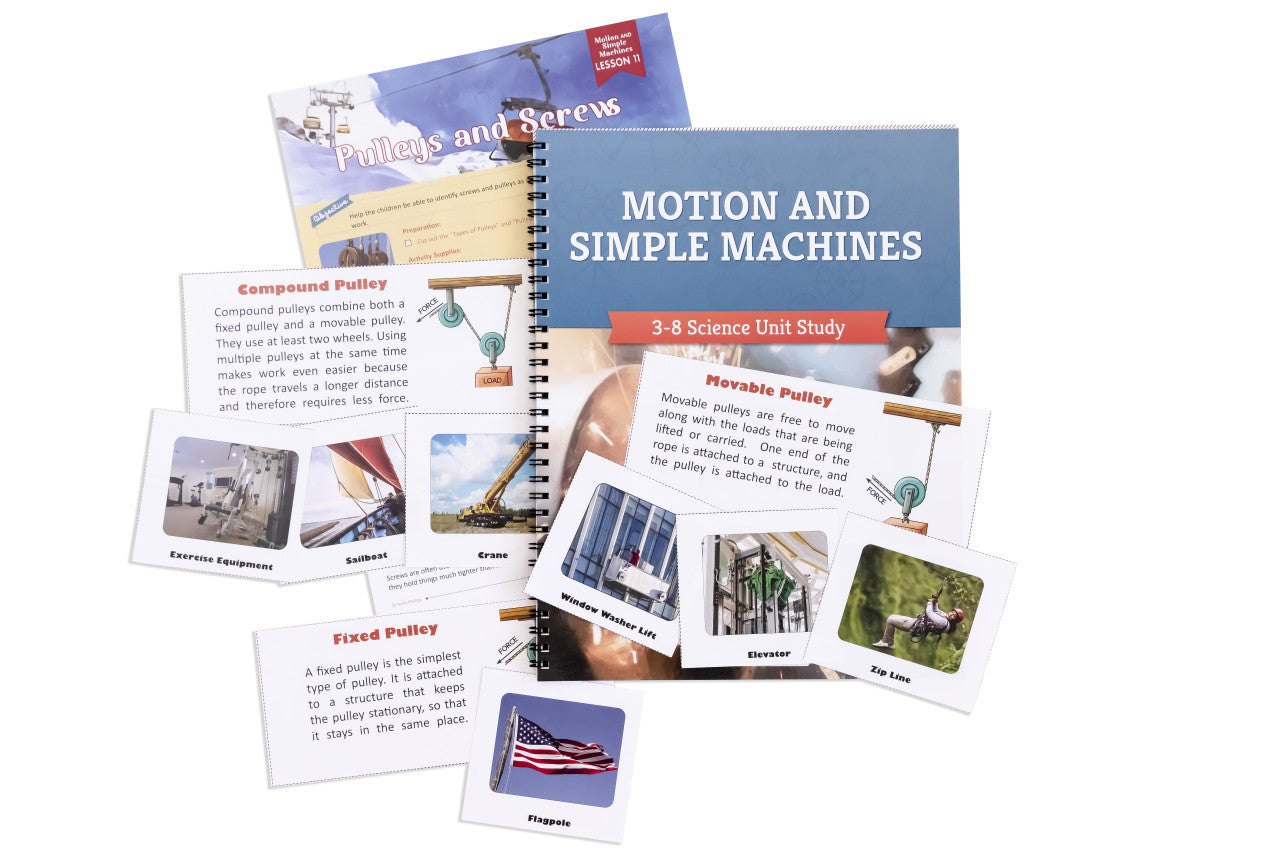 Motion and Simple Machines: Course Book: One Per Family