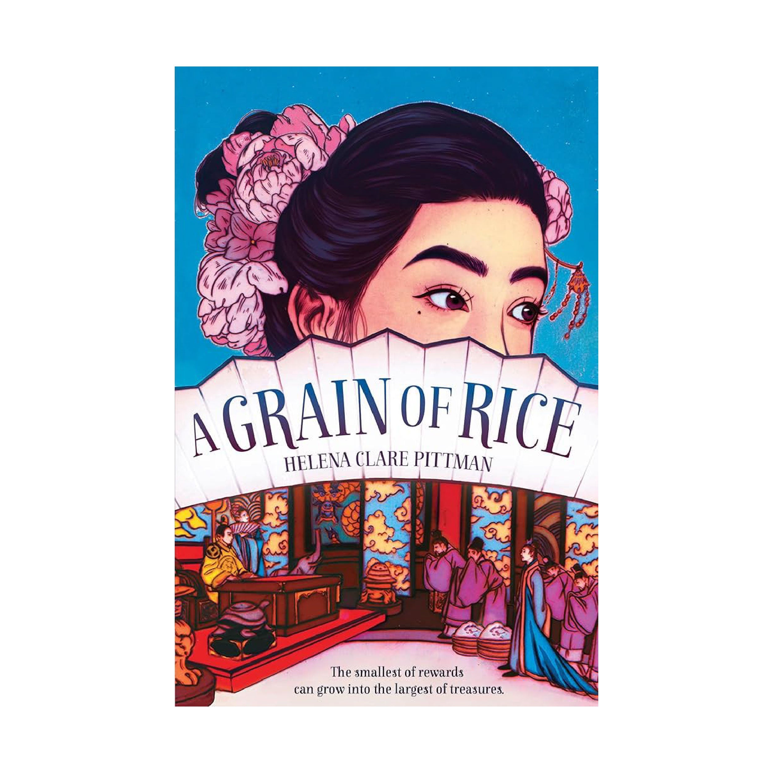 An illustrated book cover of a young woman with pink flowers in her black hair | The Good and the Beautiful