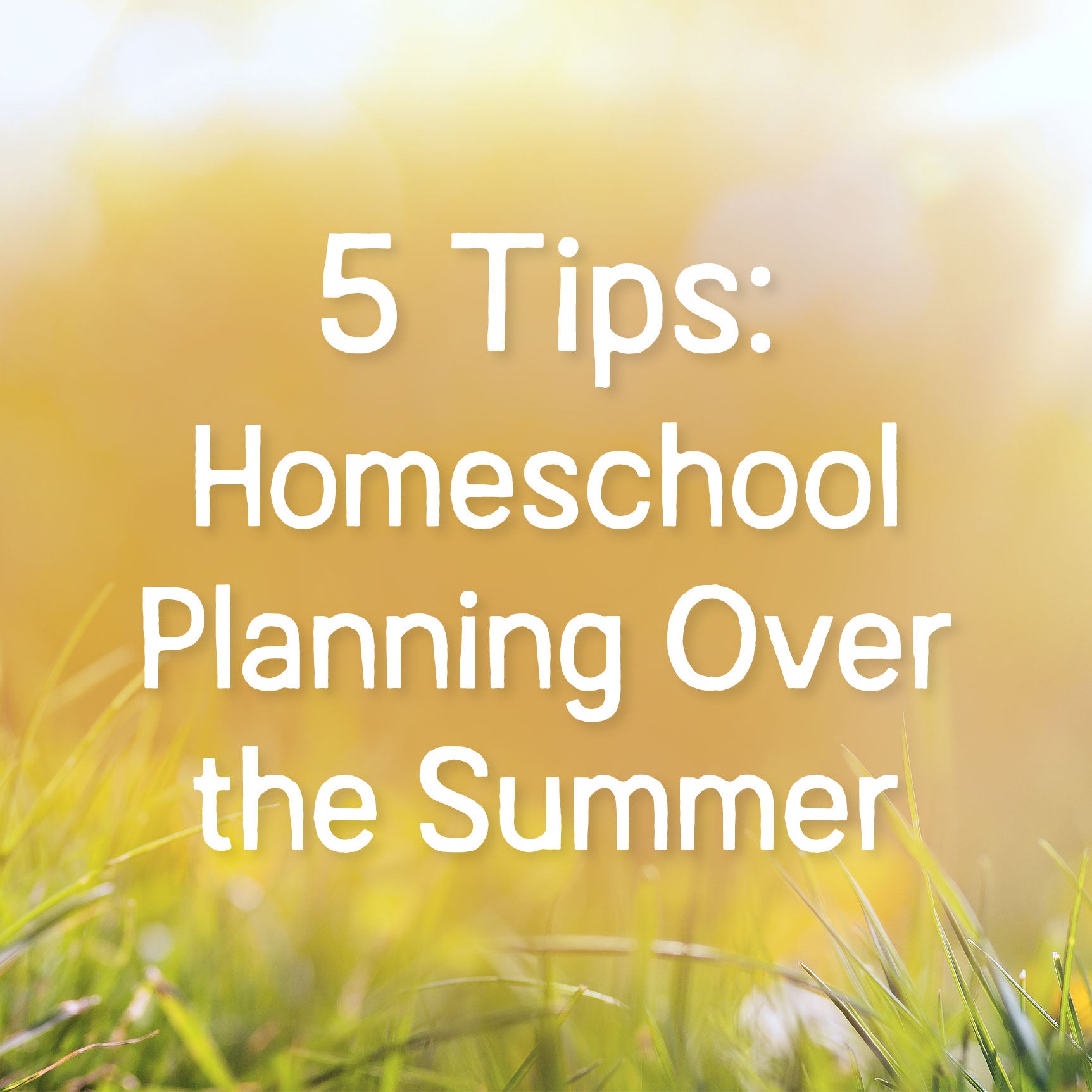 5 Tips Homeschool Planning Over the Summer | The Good and The Beautiful