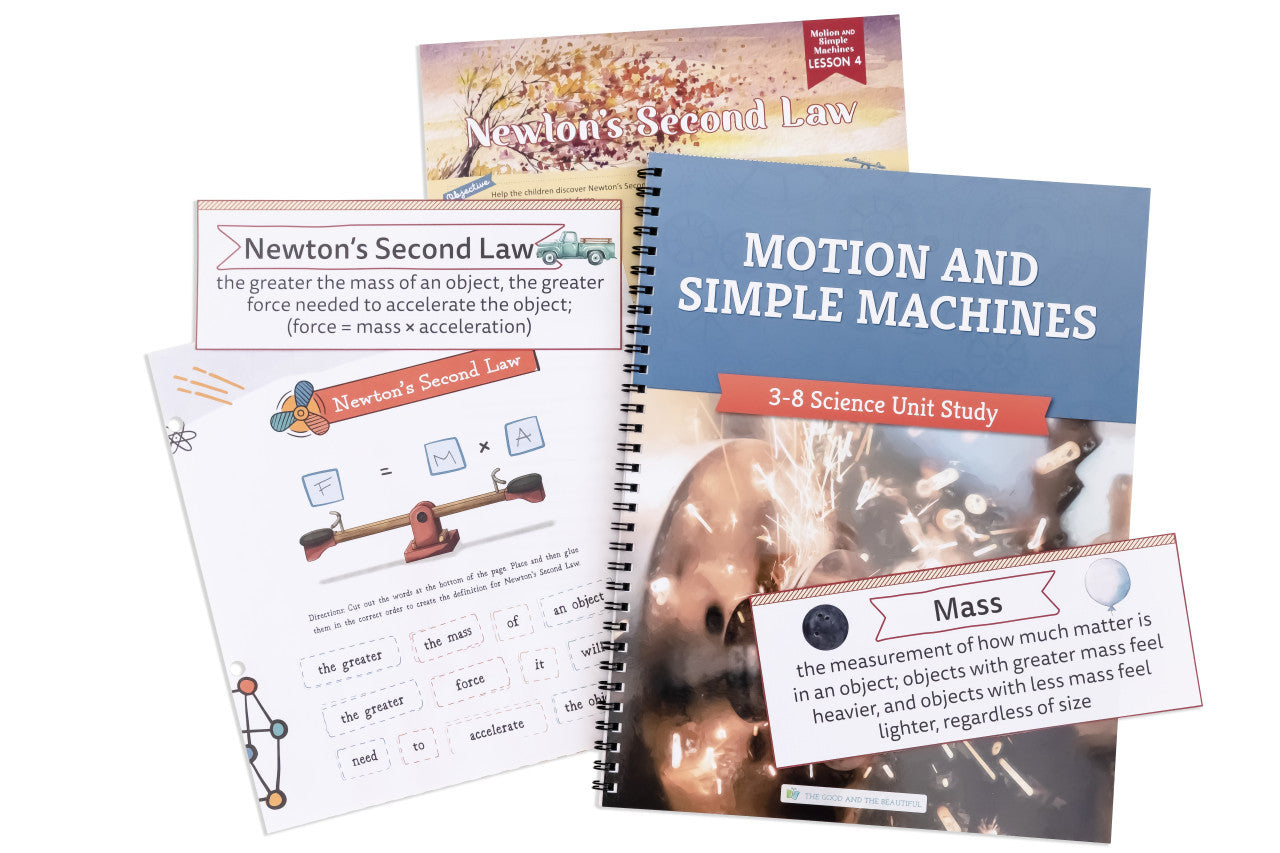 Motion and Simple Machines: Course Book: One Per Family