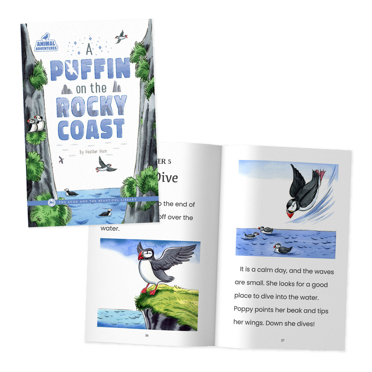 A Puffin on the Rocky Coast