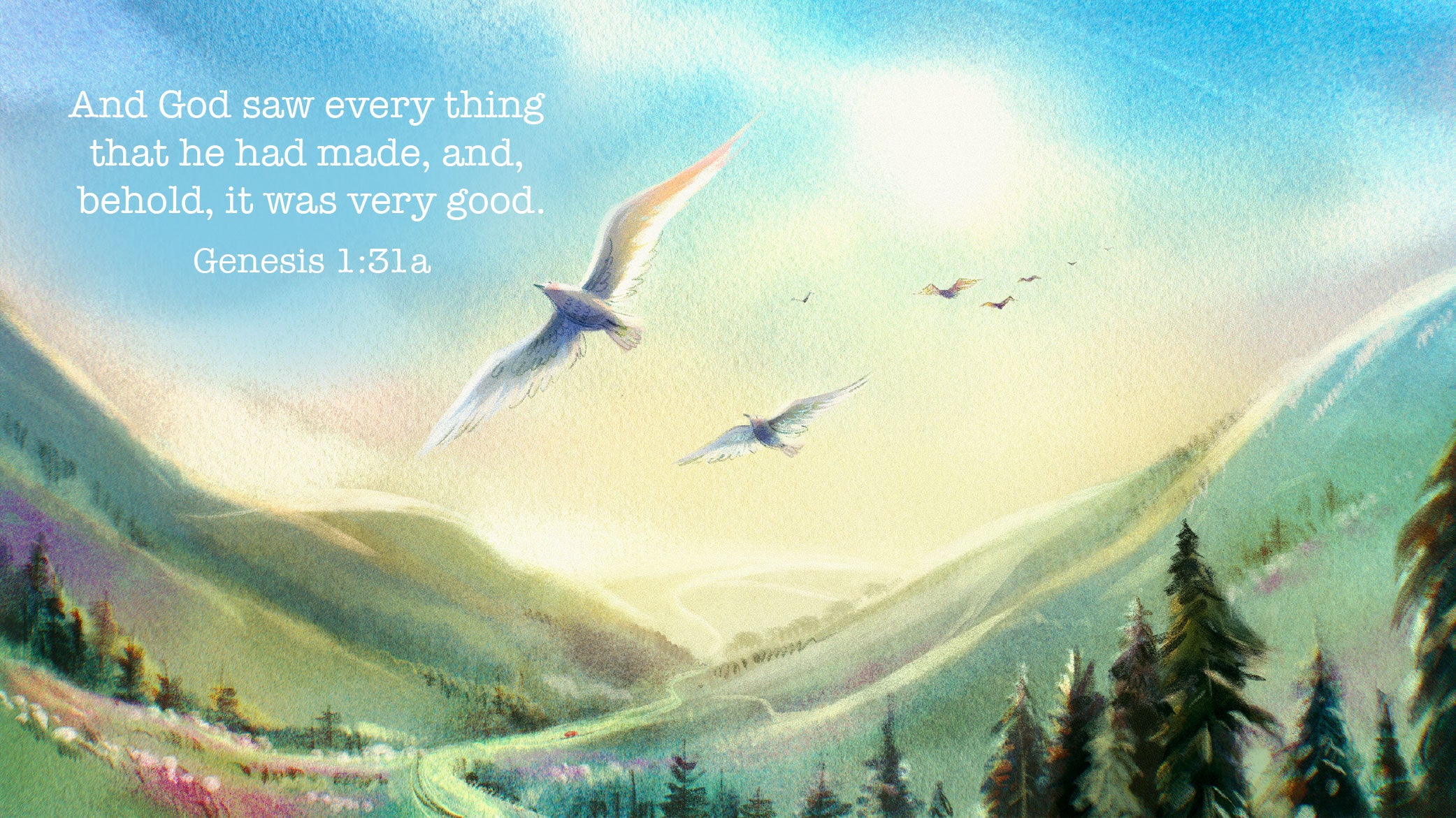 God's beautiful world illustration | The Good and the Beautiful
