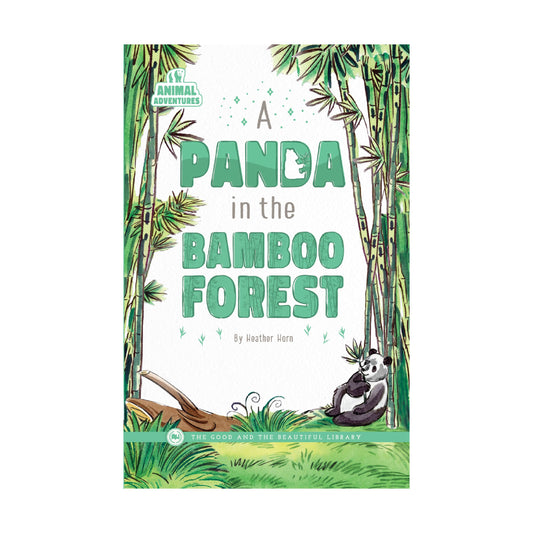 A Panda in the Bamboo Forest