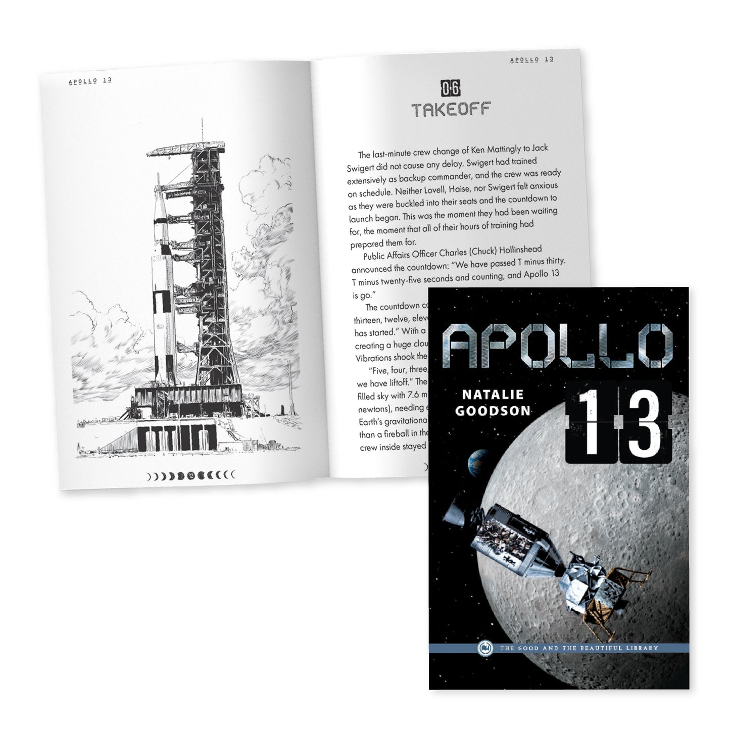 The book "Apollo 13" by Natalie Goodson with a preview of chapter 6 | The Good and the Beautiful