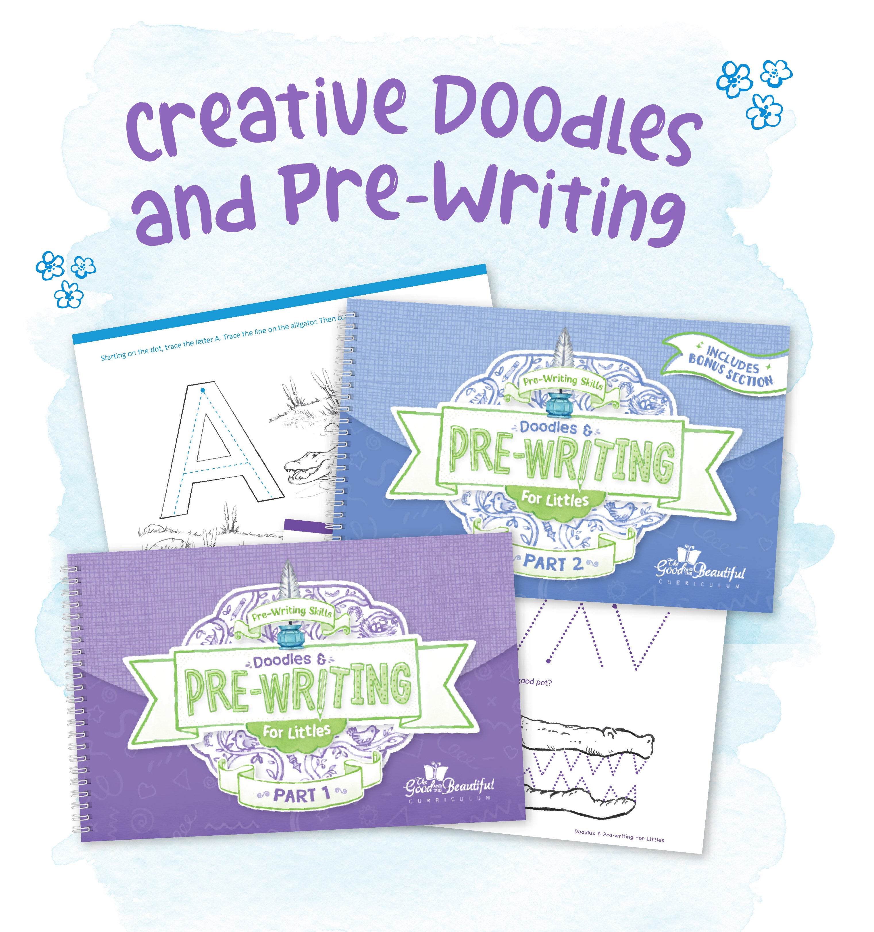 Doodle and Pre-writing books