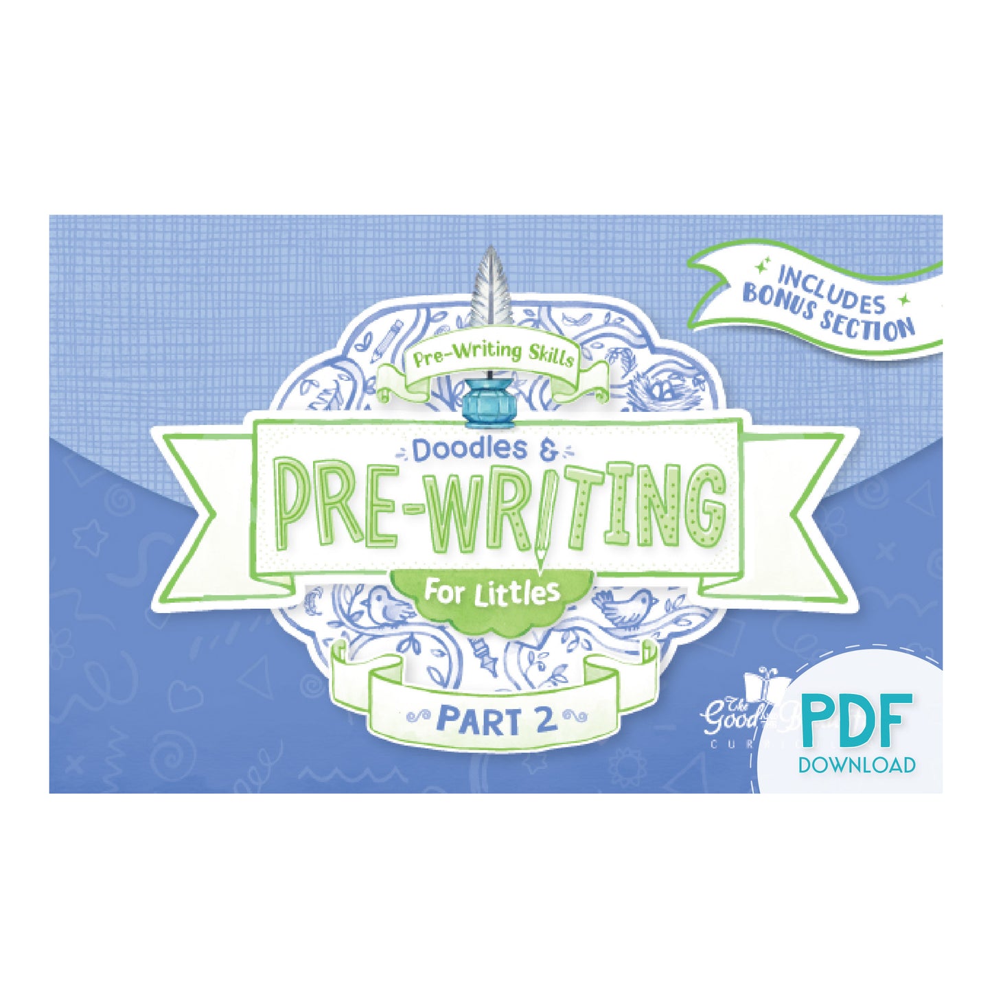 Handwriting Workbook: Doodles and Pre-Writing for Littles Part 2 (PDF)