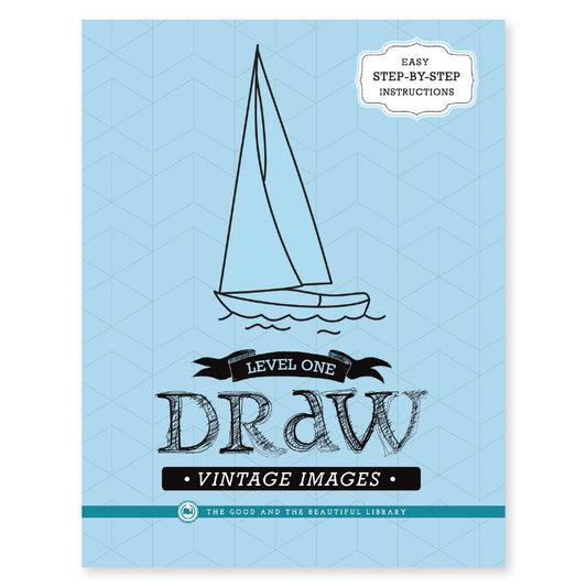 The cover of level one draw vintage images book | The Good and the Beautiful