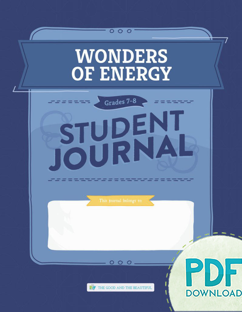 Wonders of Energy: Student Journal Grades 7-8 (PDF)