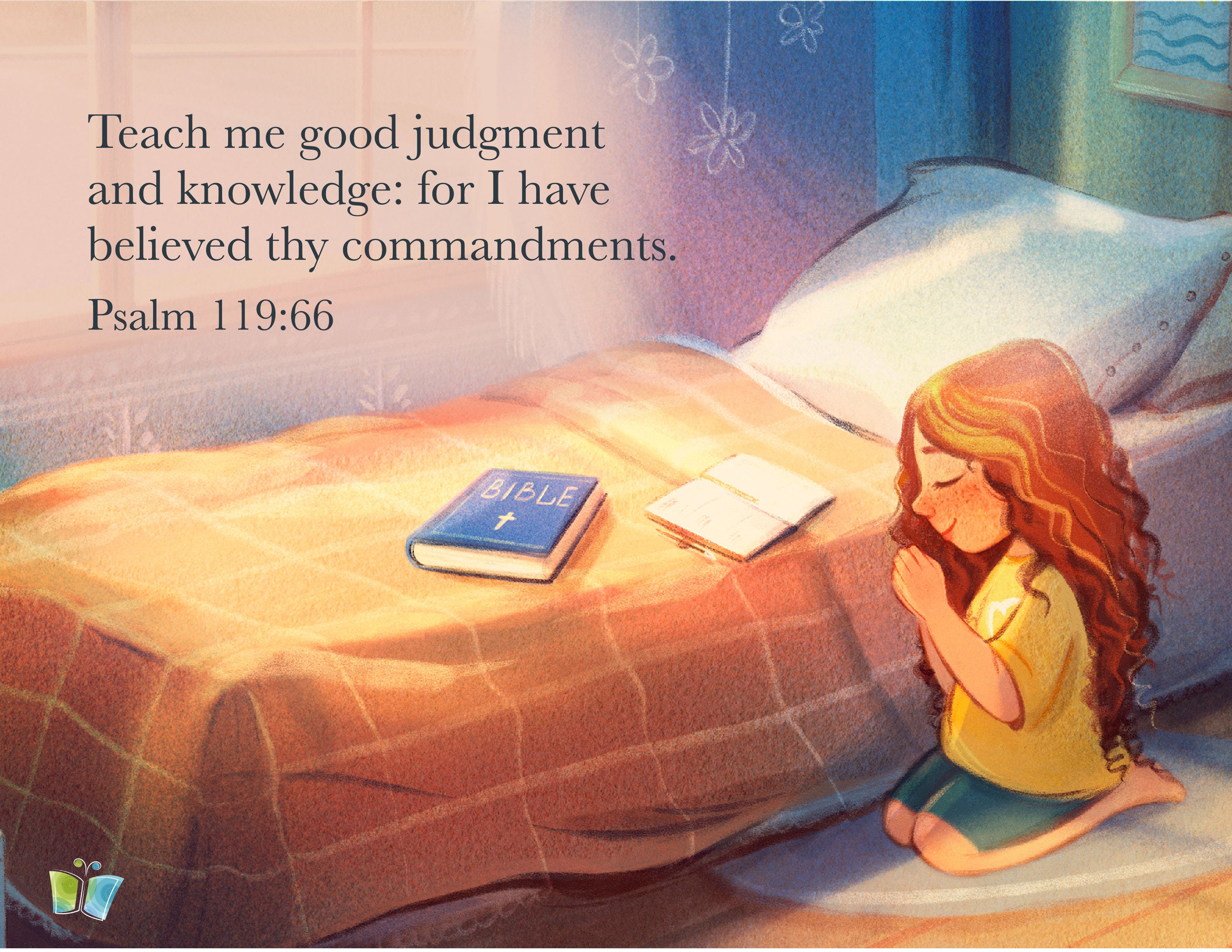 First Day Celebrations Image Psalm 119:66 | The Good and the Beautiful
