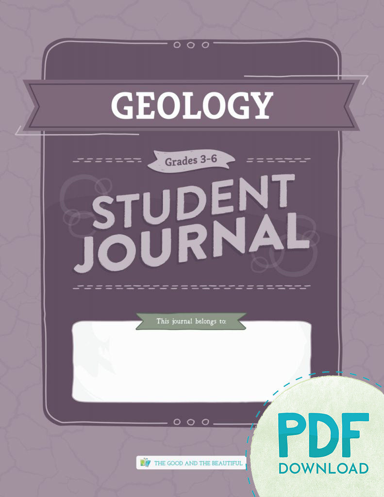 Geology: Student Journal Grades 3-6 (PDF)