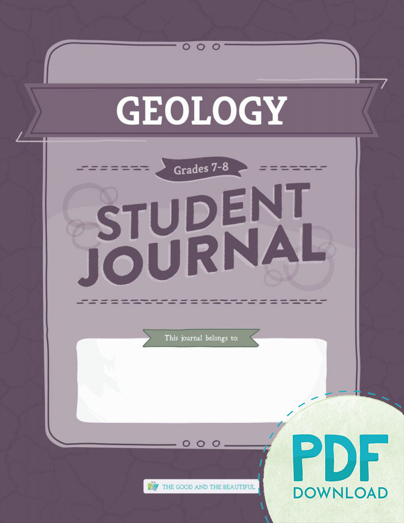 Geology: Student Journal Grades 7-8 (PDF)