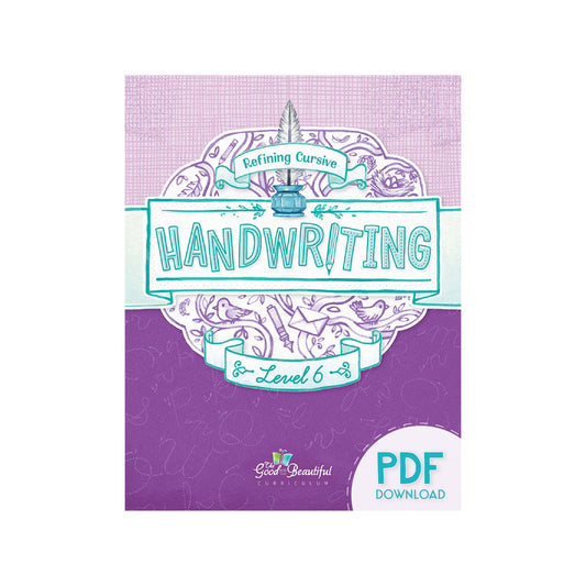 Handwriting Workbook (PDF): Level 6