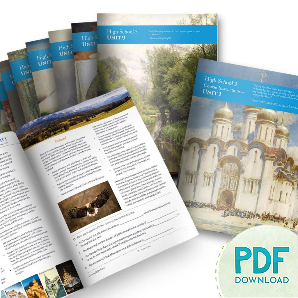 High School 3 Unit Booklets (PDF)