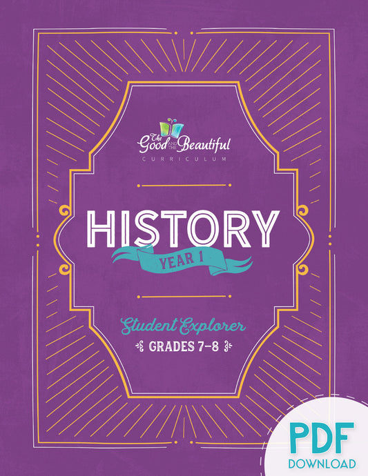 Student Explorer Grades 7–8 (PDF): History Year 1