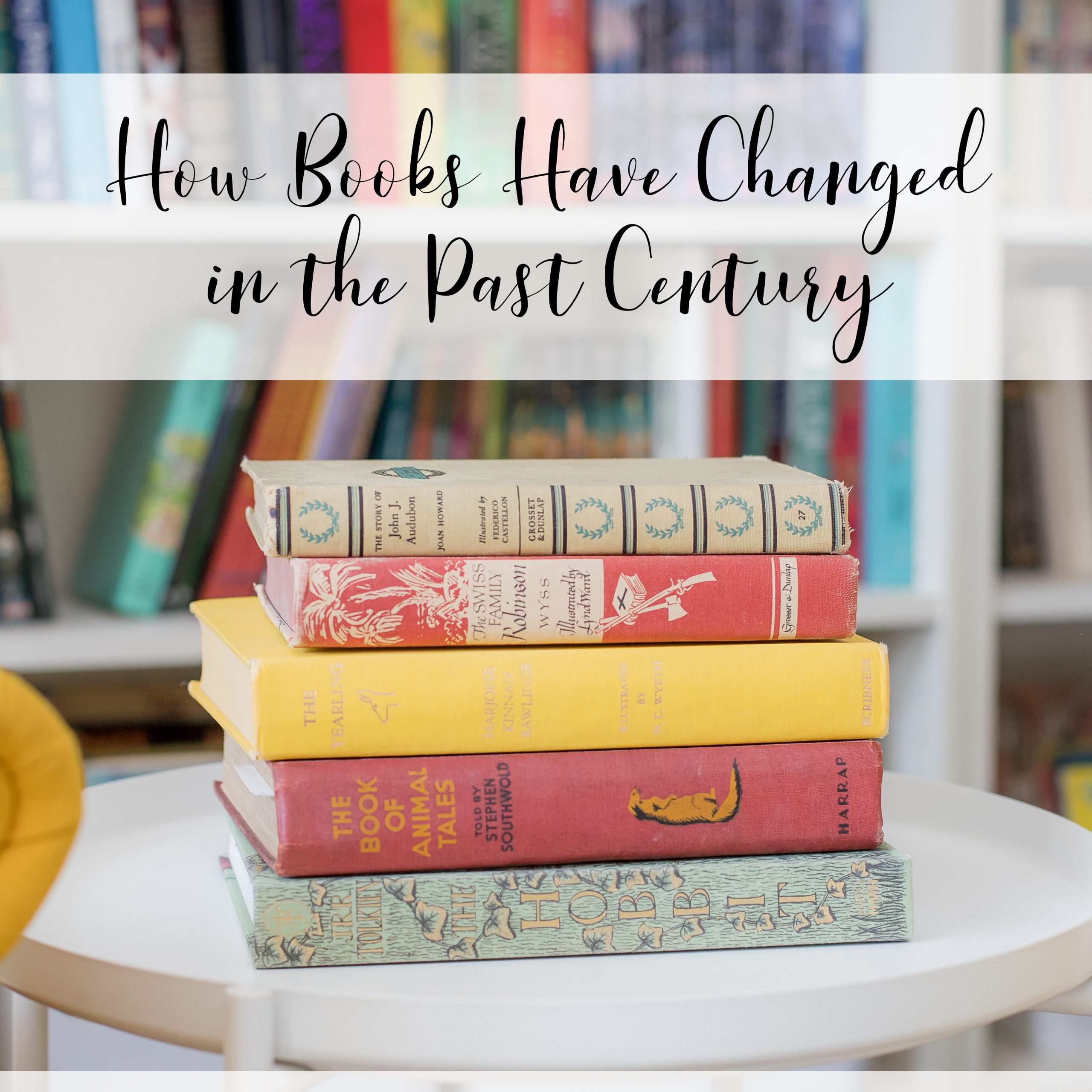 How books have changed in the past century.
