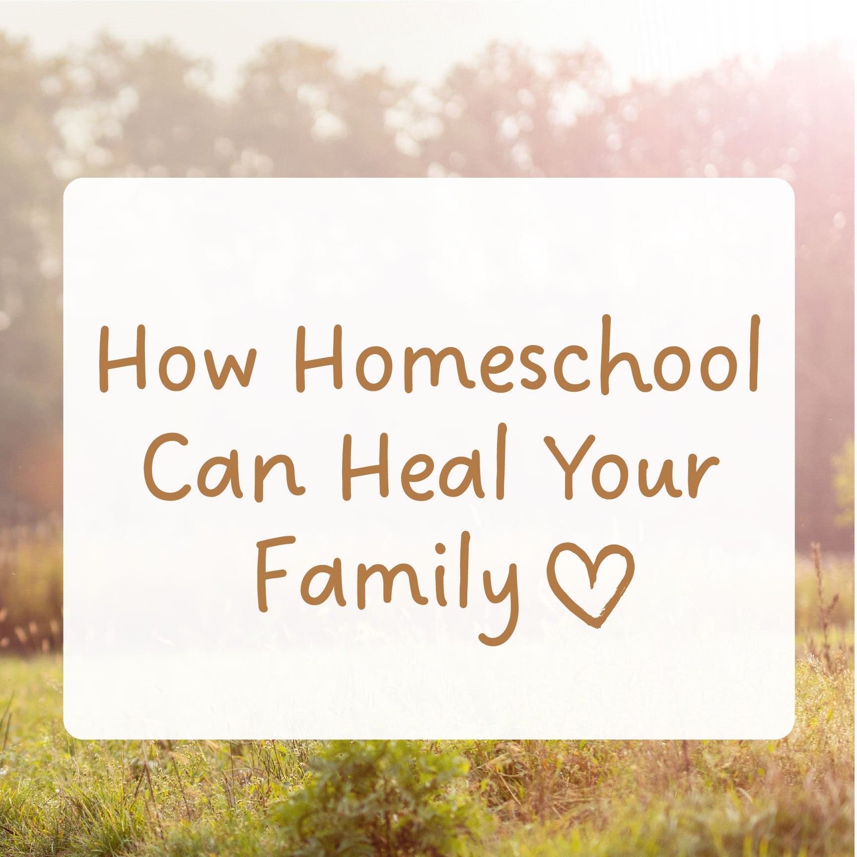 How Homeschool Can Heal Your Family | The Good and the Beautiful