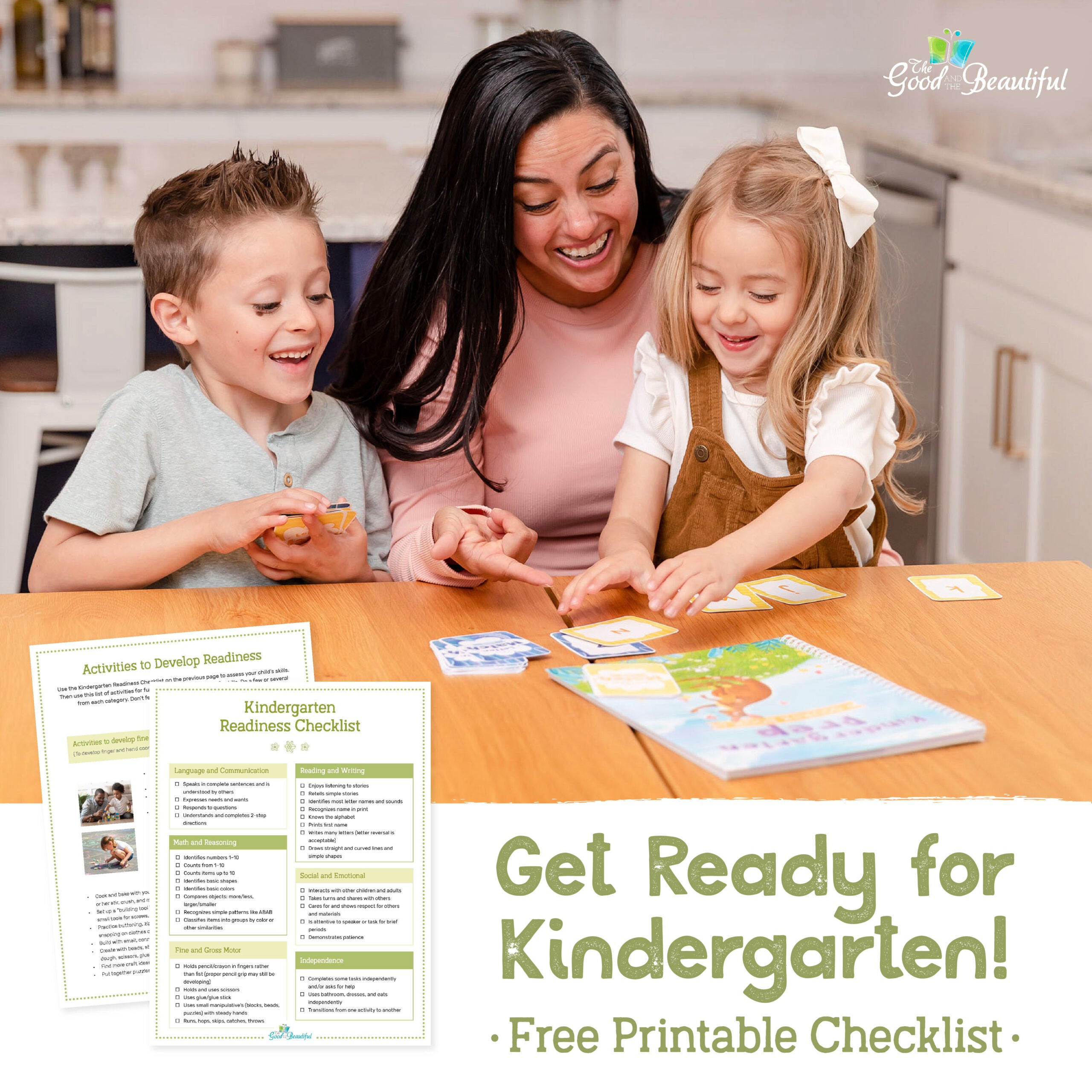 get ready for kindergarten free printable checklist