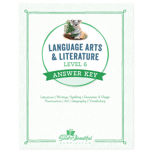 Answer Key: Level 6 Language Arts