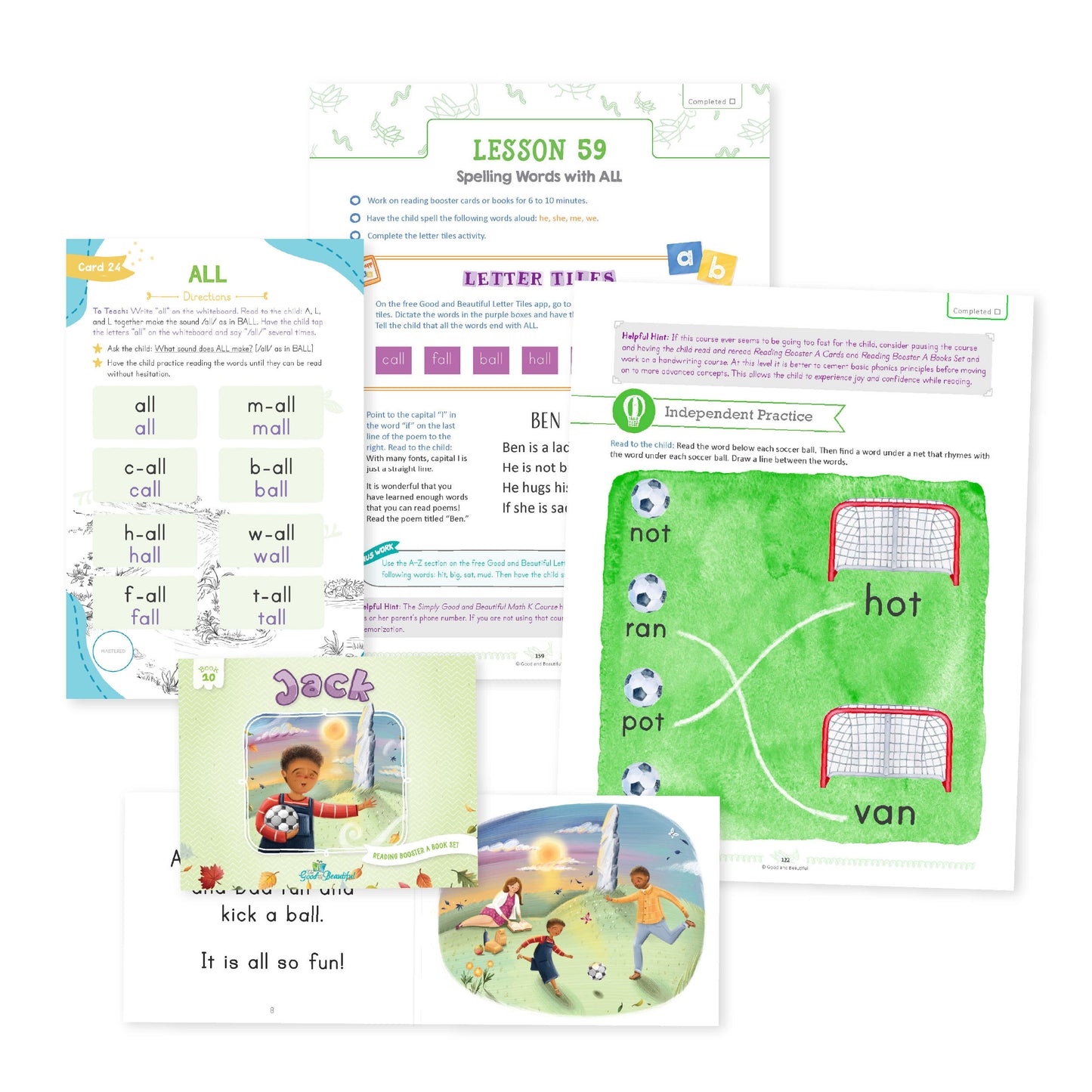 Language Arts Level K Lesson Pages | The Good and the Beautiful