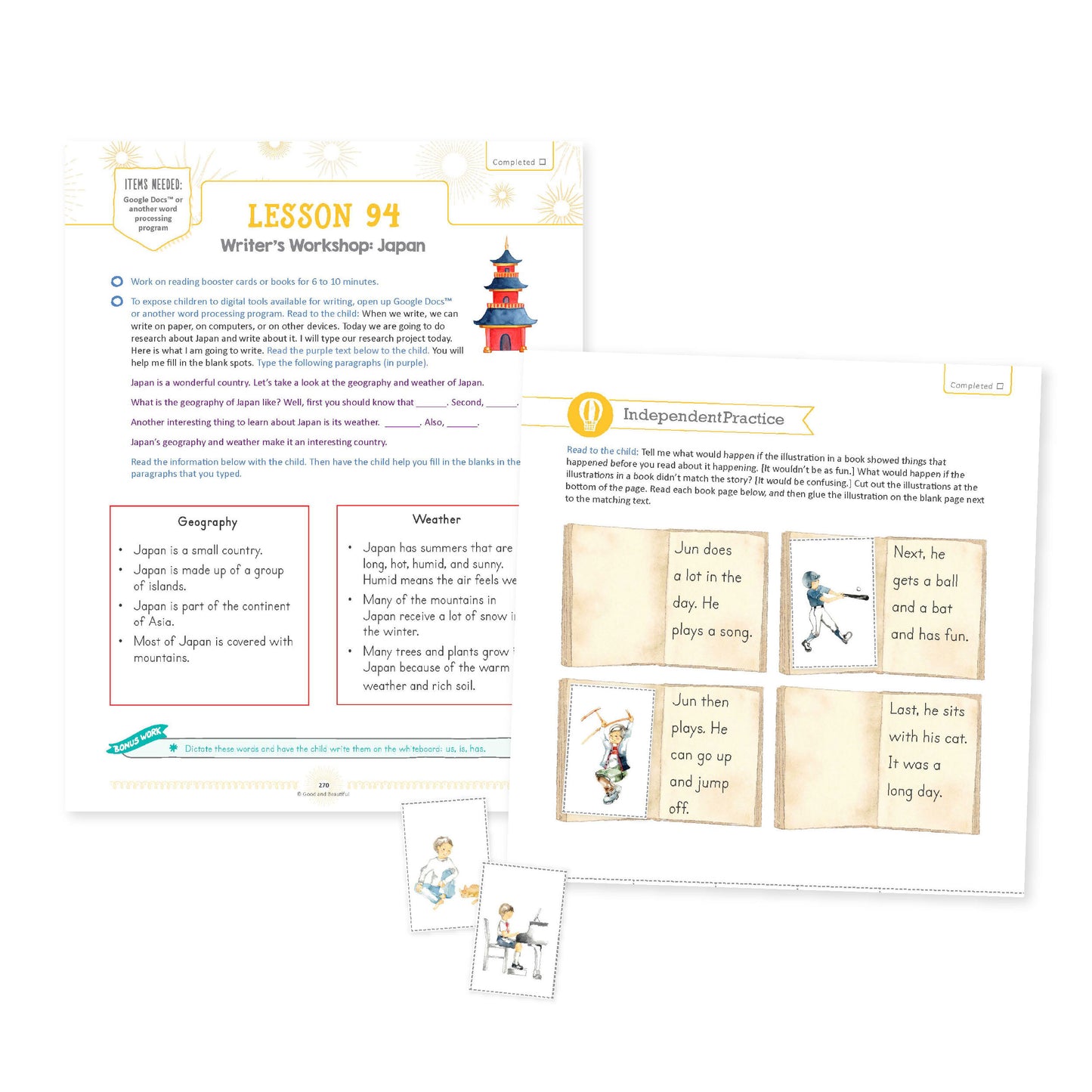 Language Arts Level K Lesson 94 | The Good and the Beautiful