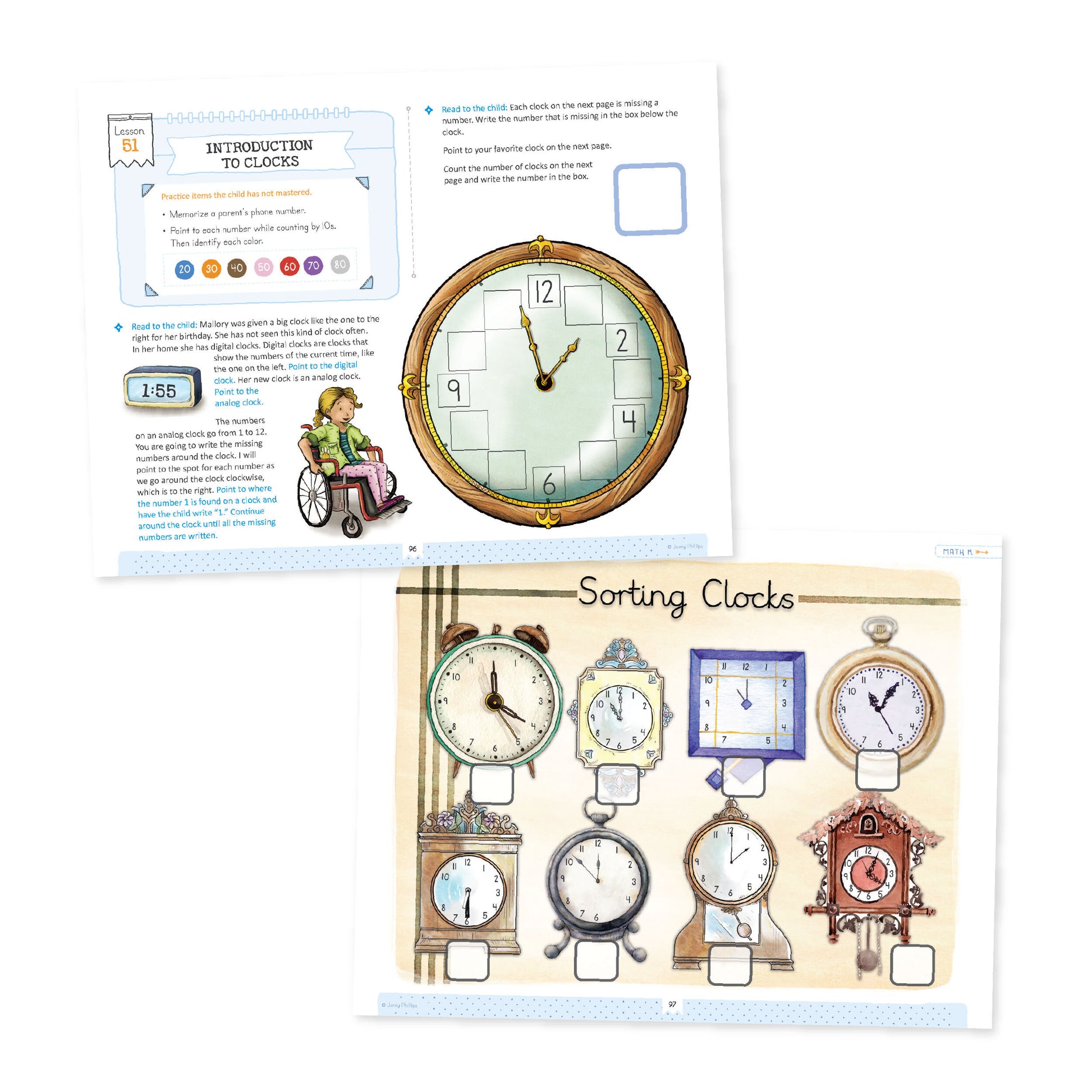 Math K Sorting Clocks | The Good and the Beautiful