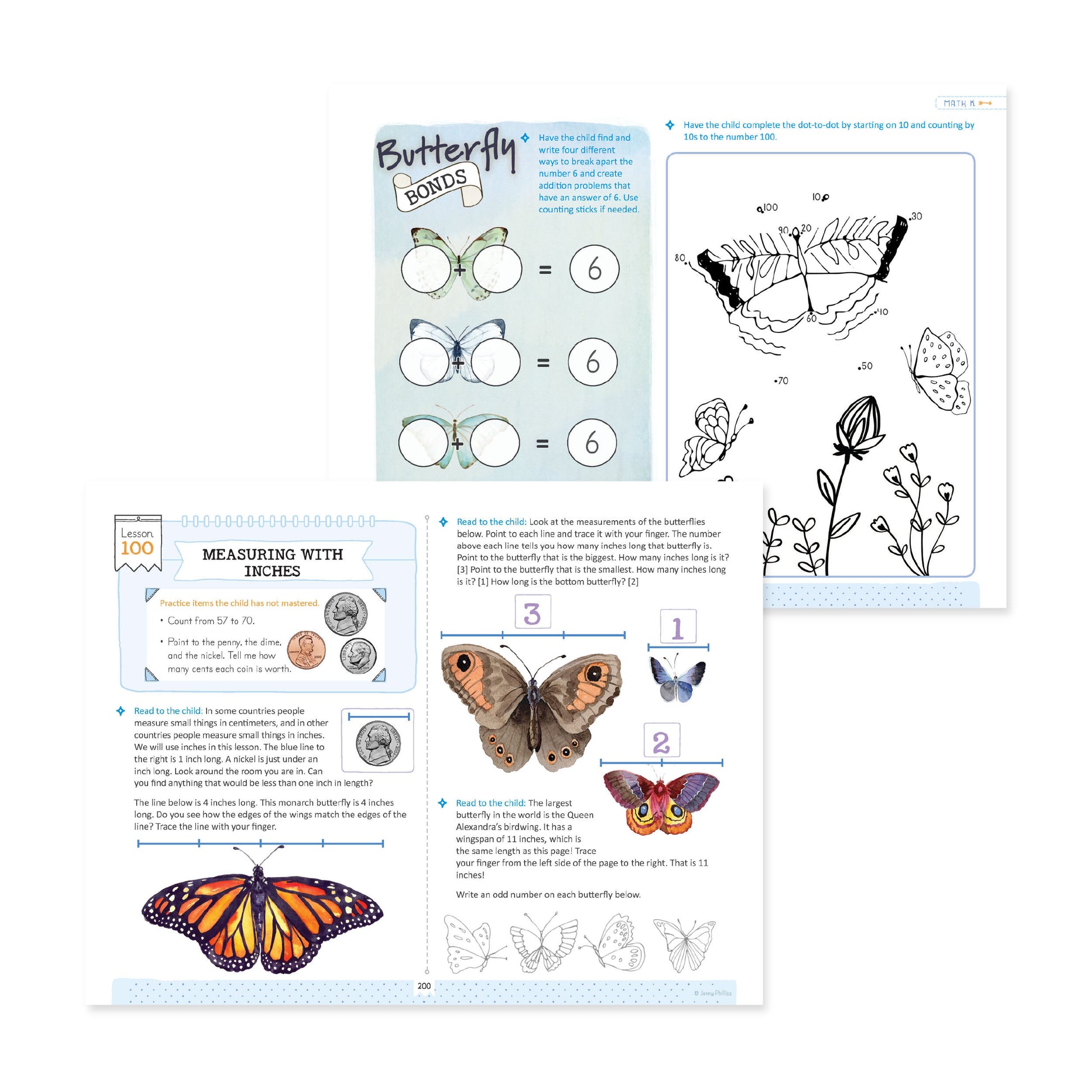 Math K Lesson with Butterflies | The Good and the Beautiful