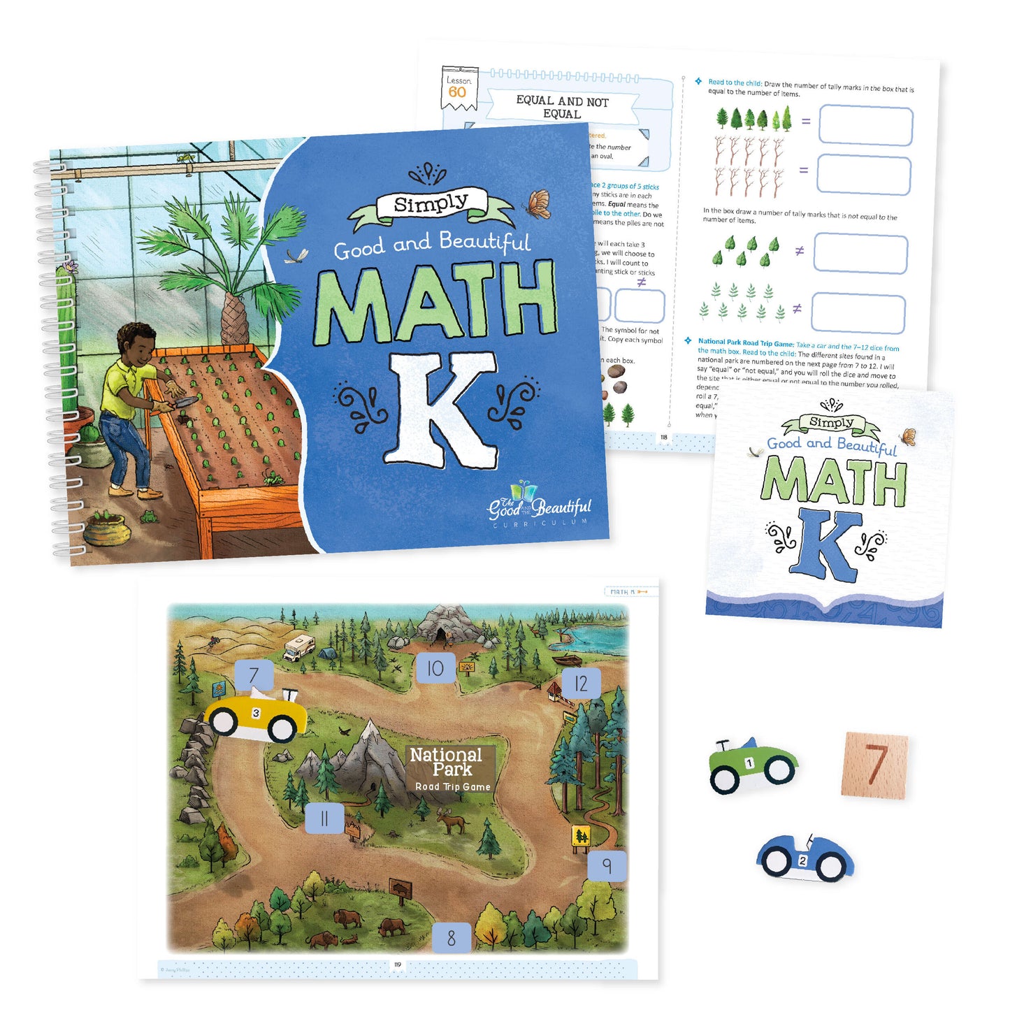 Math K Lesson with Cars | The Good and the Beautiful