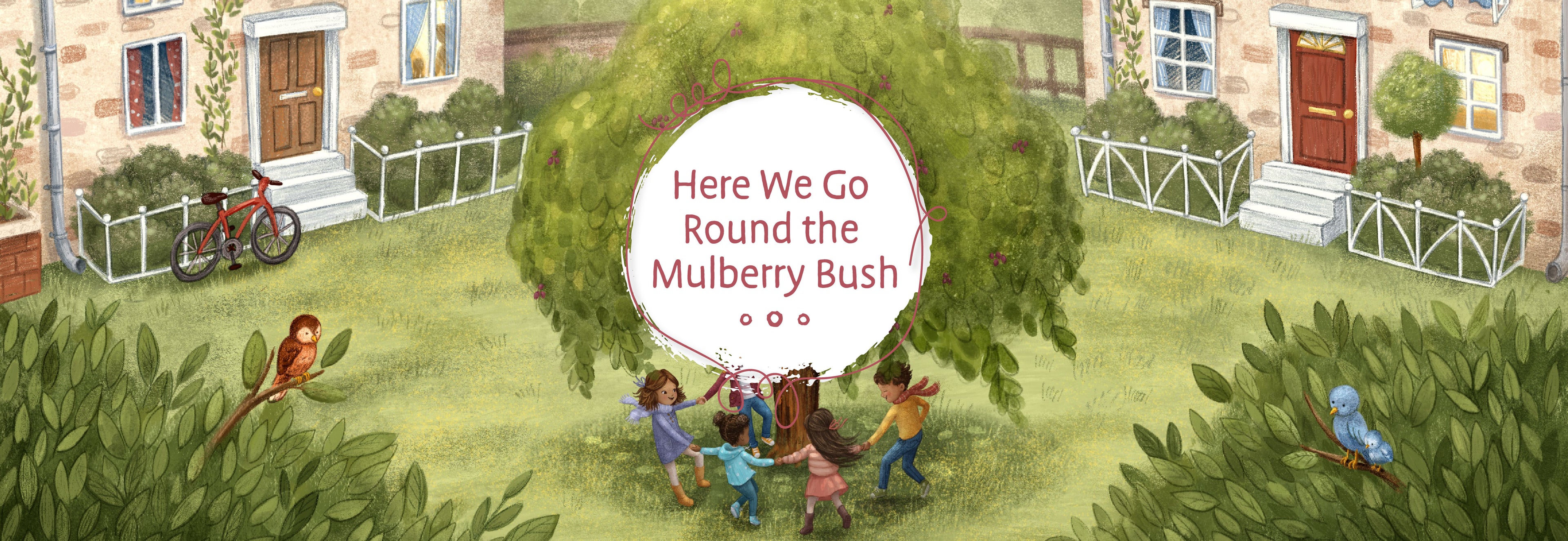 Here We Go Round the Mulberry Bush Illustration | The Good and The Beautiful