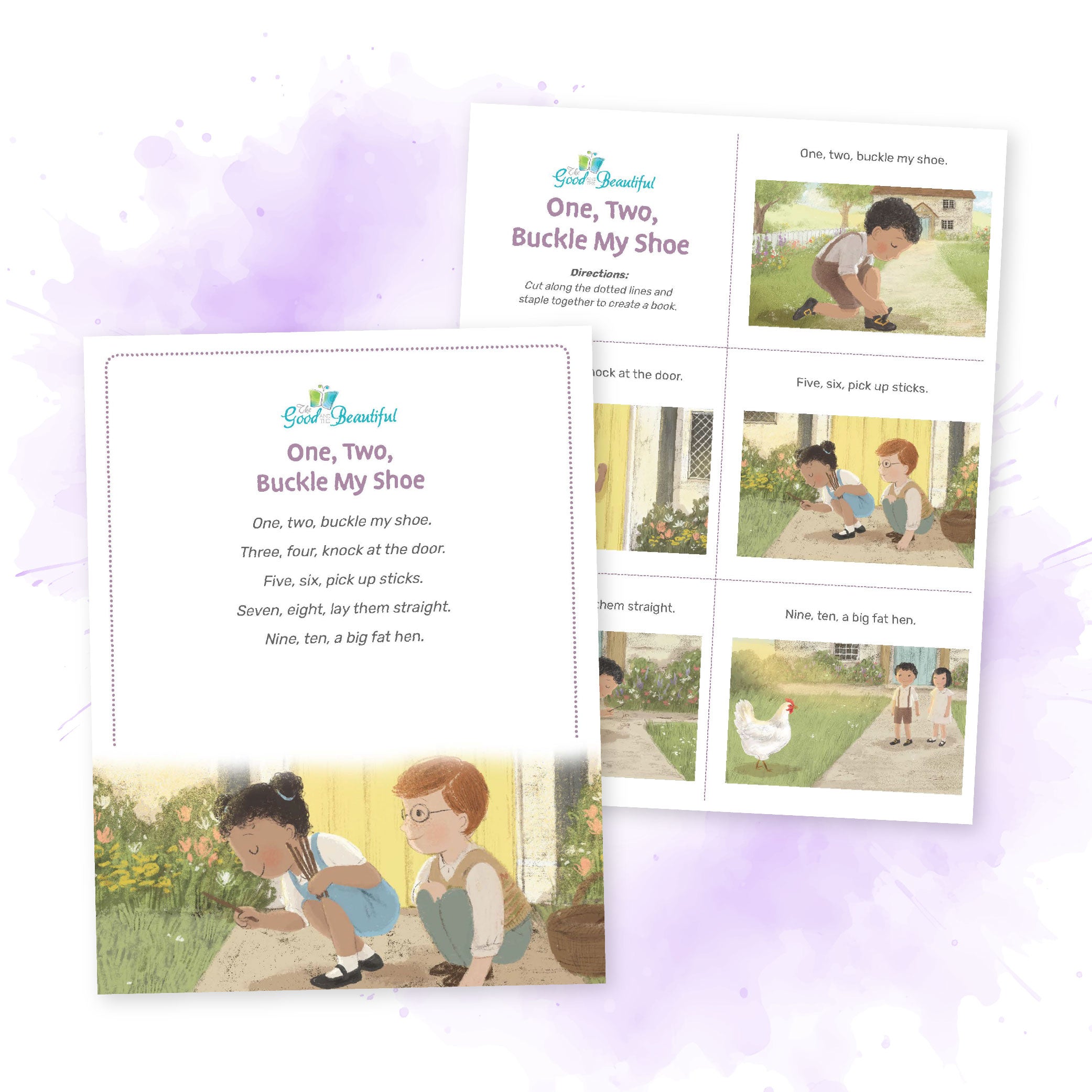 One Two Buckle My Shoe Blog PDF Sample | The Good and The Beautiful