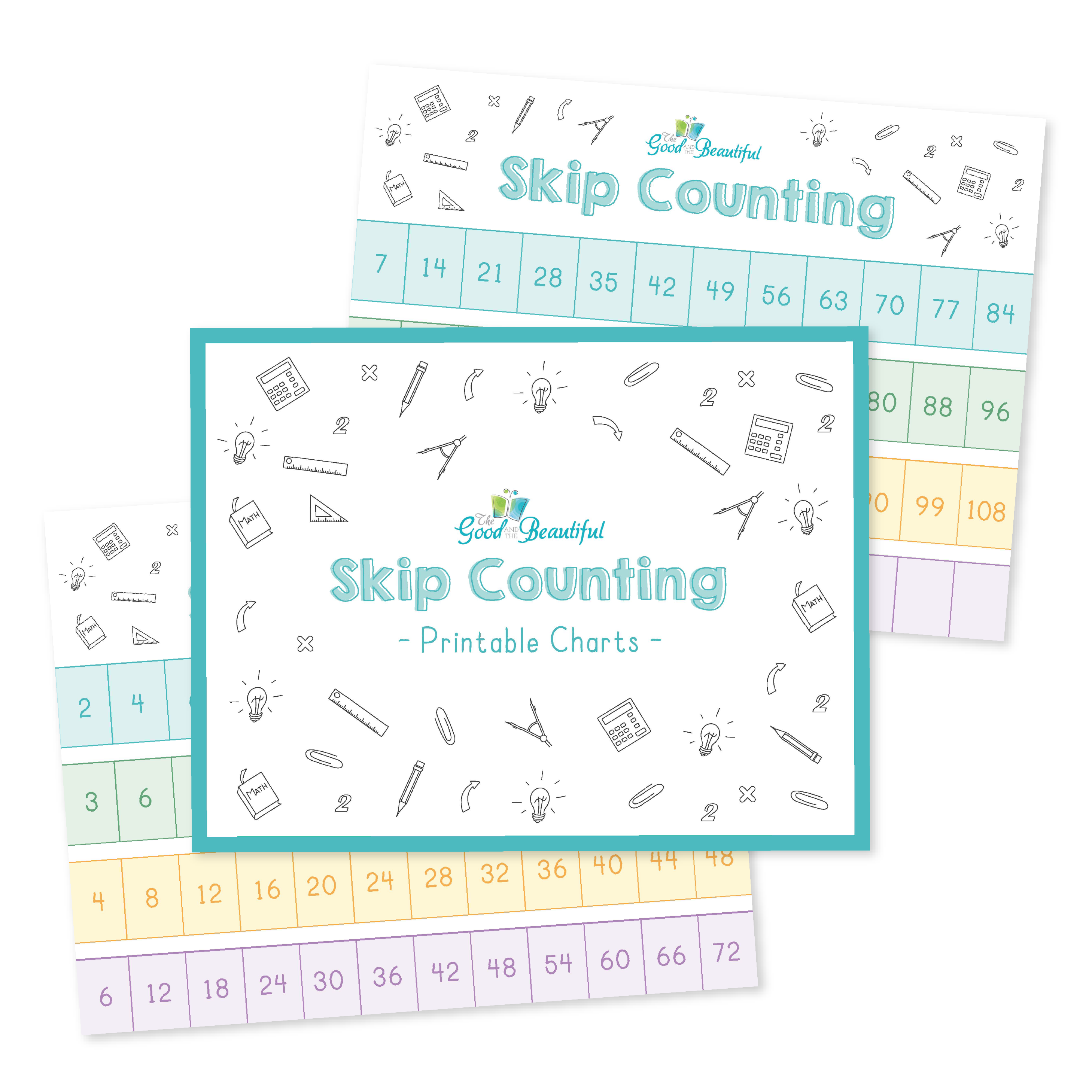 Skip Counting Printable Charts