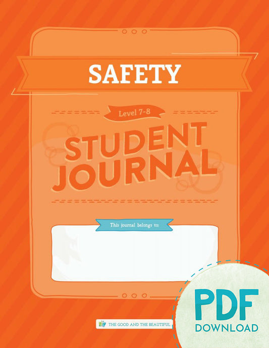 Safety: Student Journal Grades 7-8 (PDF)