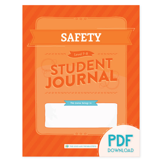 Safety: Student Journal Grades 7-8 (PDF)