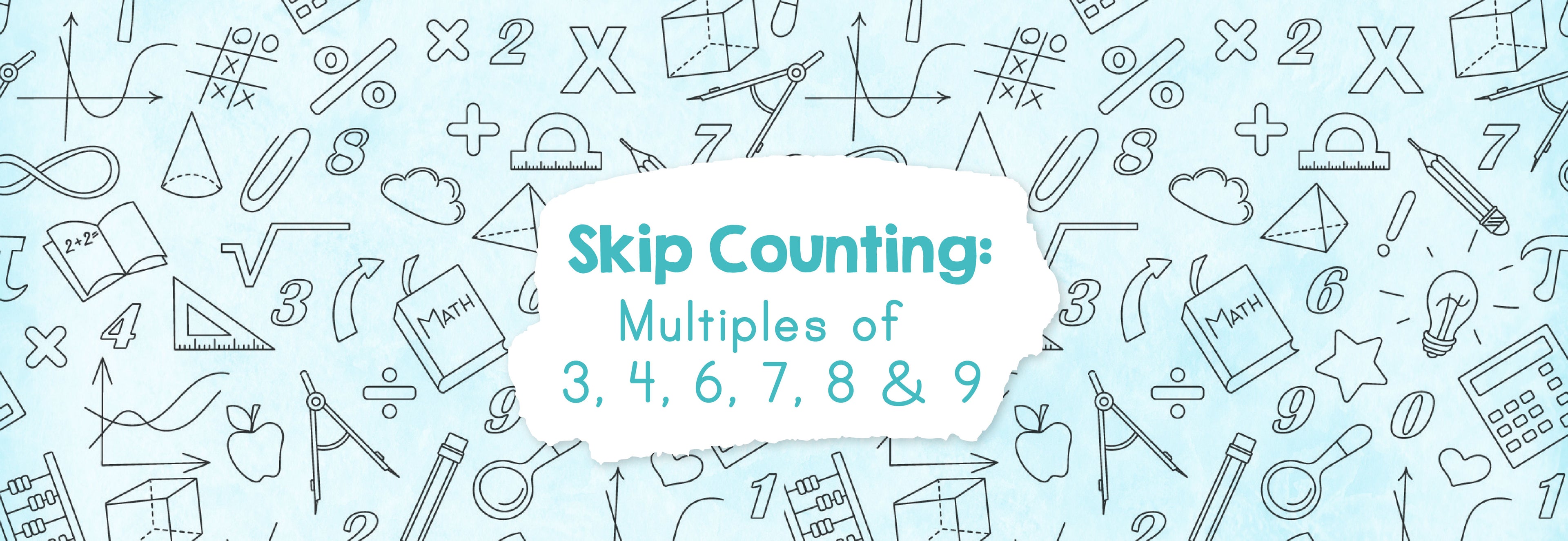 Skip Counting Blog Header | The Good and The Beautiful
