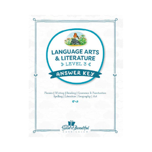 Answer Key: Language Arts Level 3