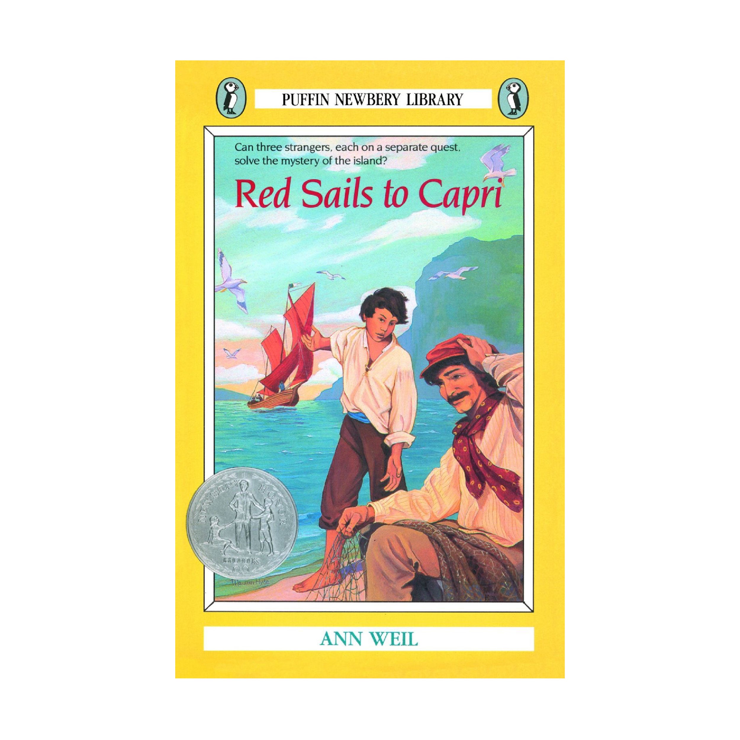 An illustrated book cover of a young boy standing by the ocean pointing to a boat with a man sitting near him and touching his head | The Good and the Beautiful