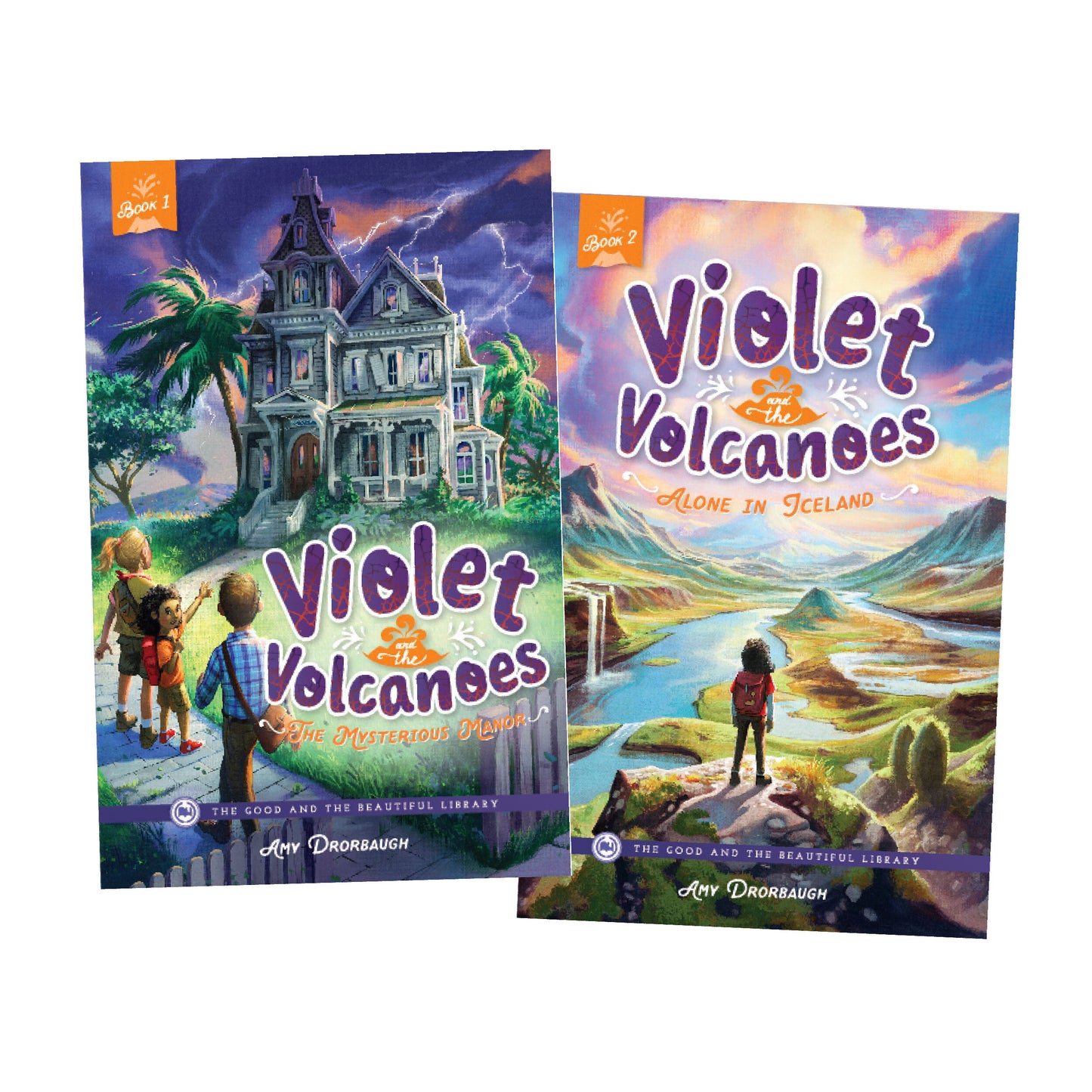 Violet and the Volcanoes Books 1 and 2 Covers | The Good and the Beautiful