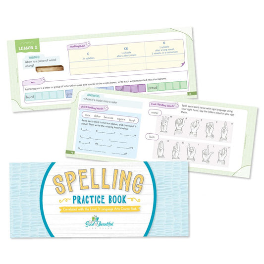 Spelling Practice Book: Language Arts Level 3
