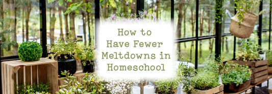 How to Have Fewer Meltdowns in Homeschool