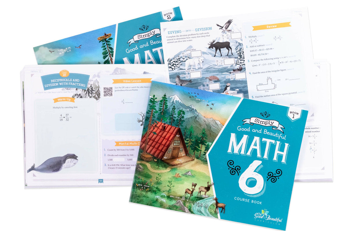 Math 6: Course Set – The Good and the Beautiful