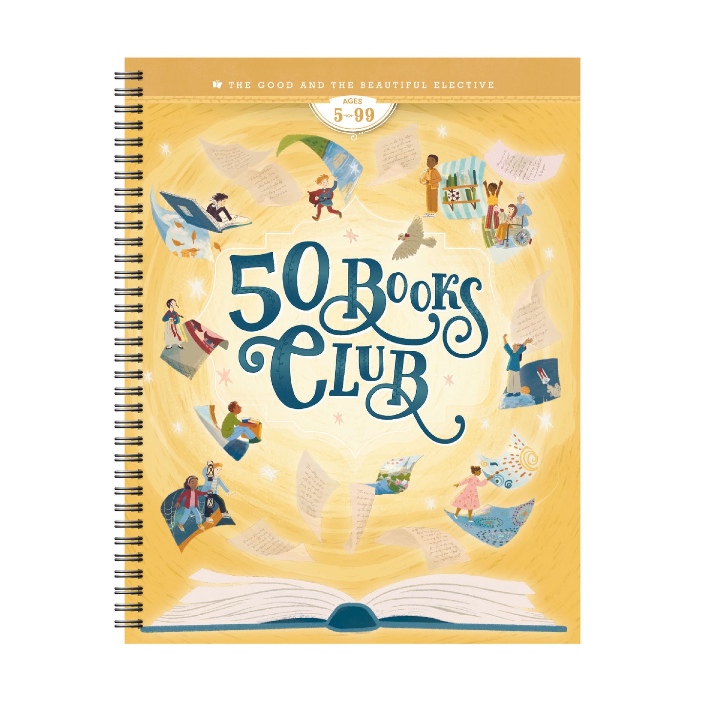 The cover of "50 Books Club" elective for ages 5-99 | The Good and the Beautiful