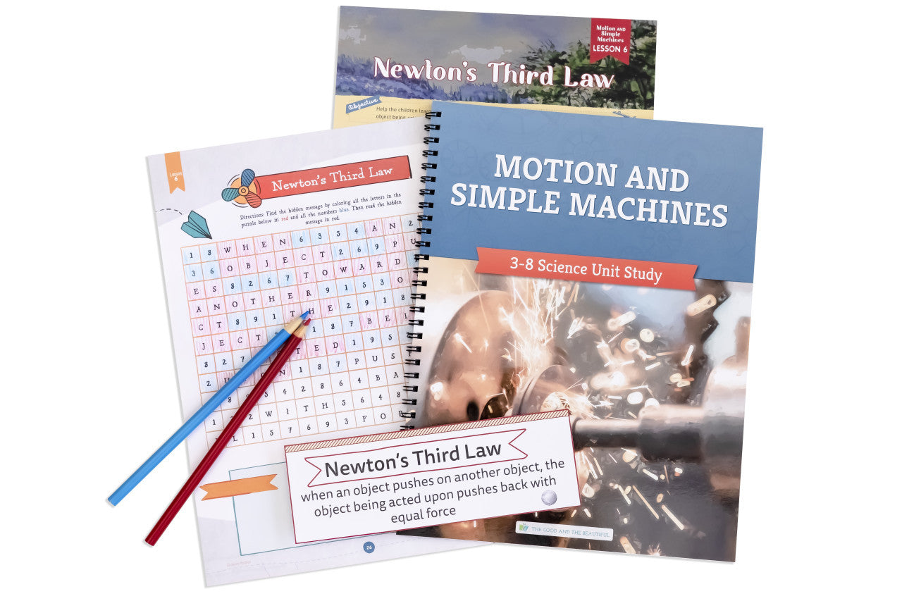Motion and Simple Machines: Course Book: One Per Family
