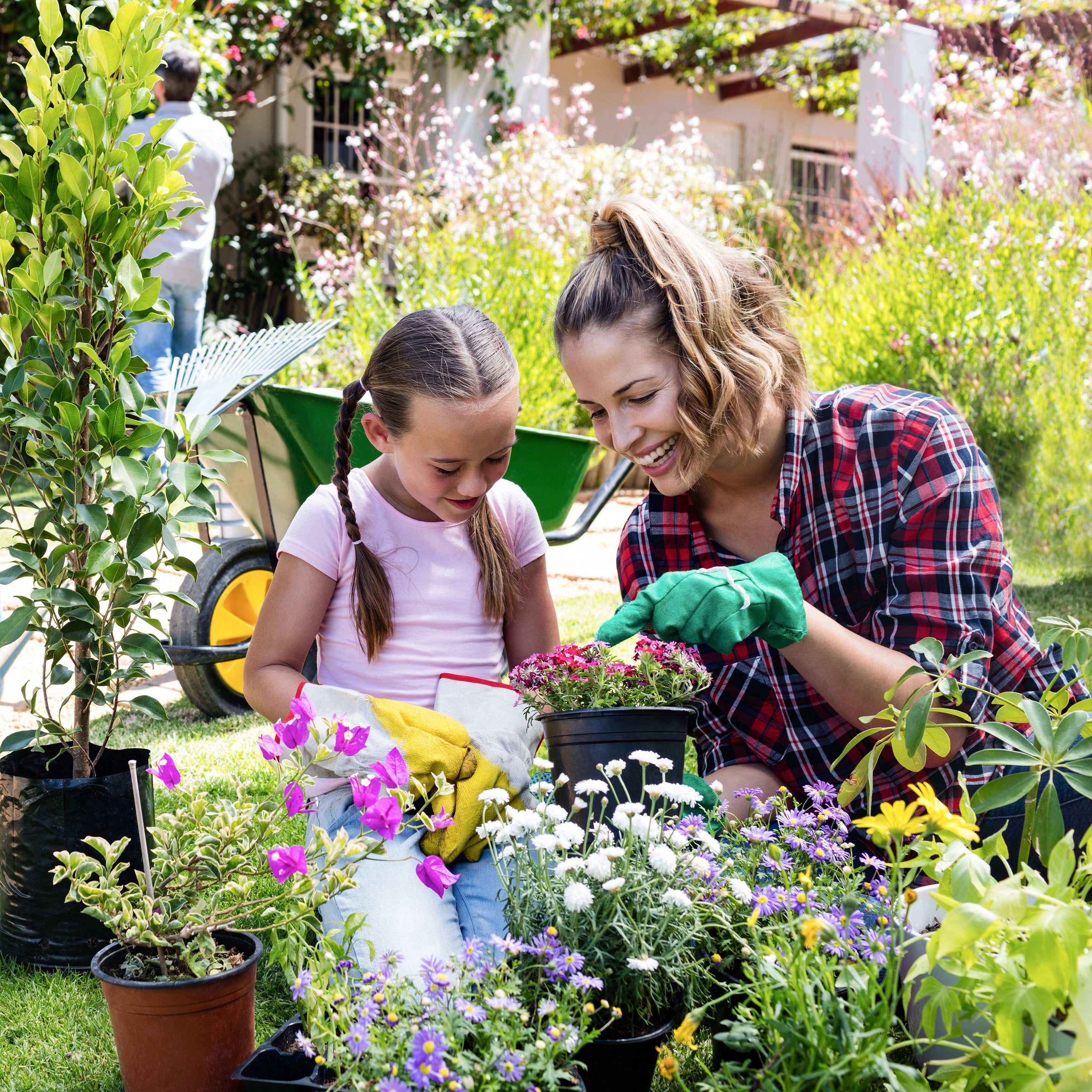 Mother and young daughter gardening
 | The Good and the Beautiful Blog