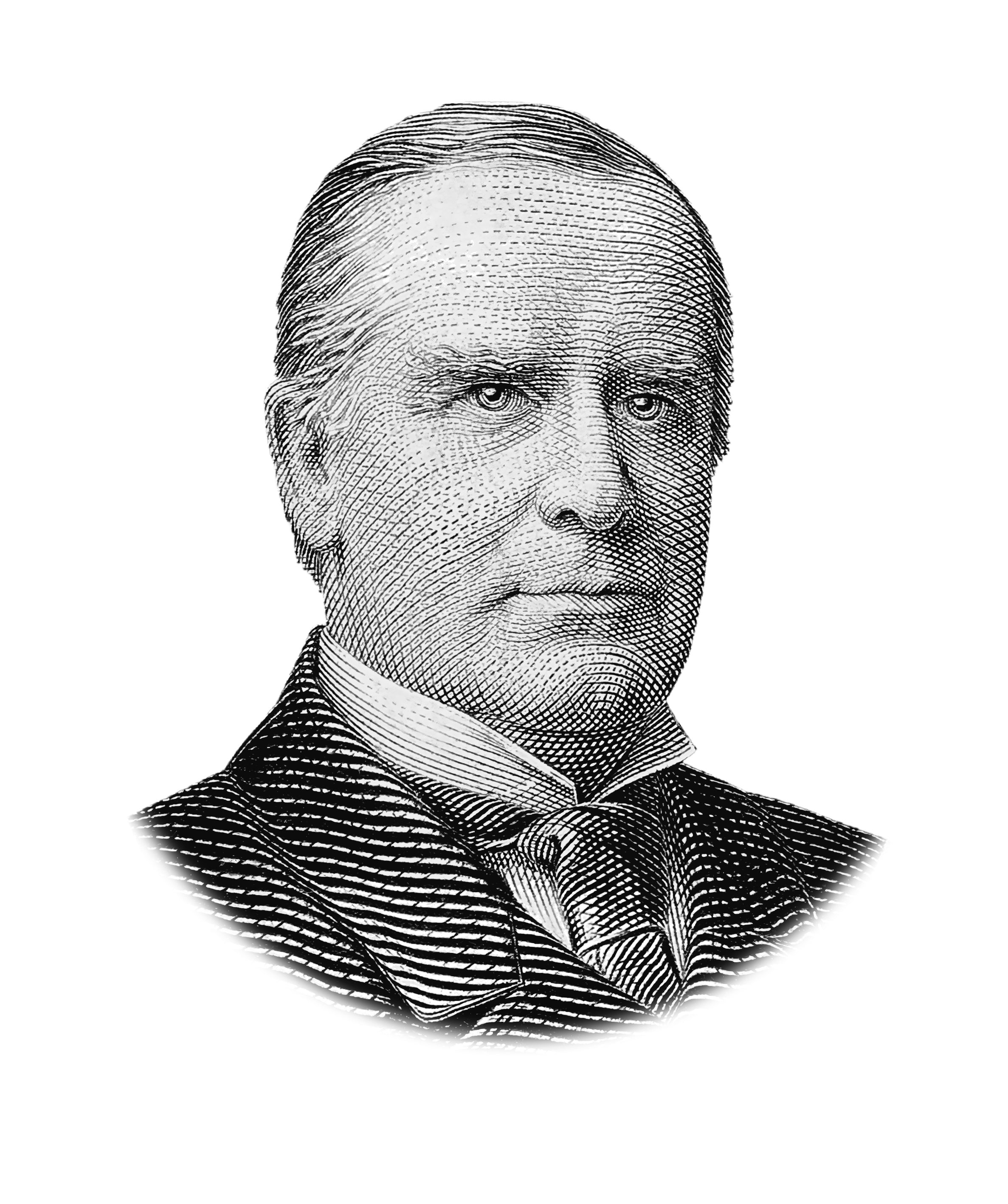 A black and white photo of William McKinley | The Good and the Beautiful