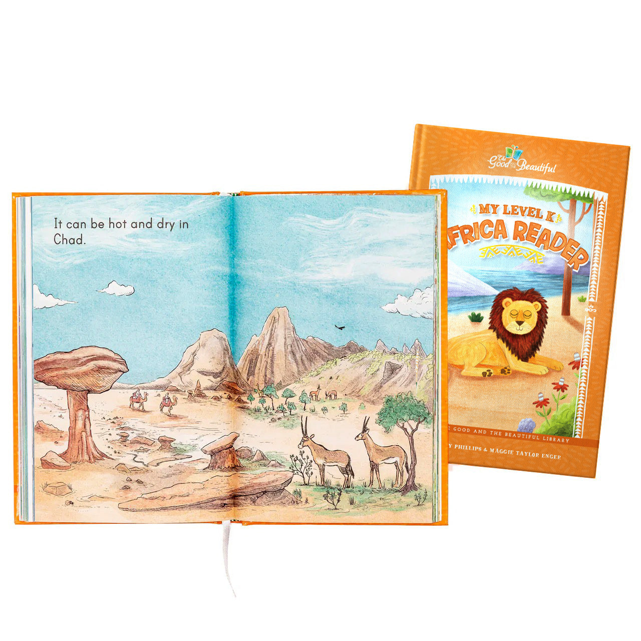 An inside preview of the My Level K Africa Reader book | The Good and the Beautiful