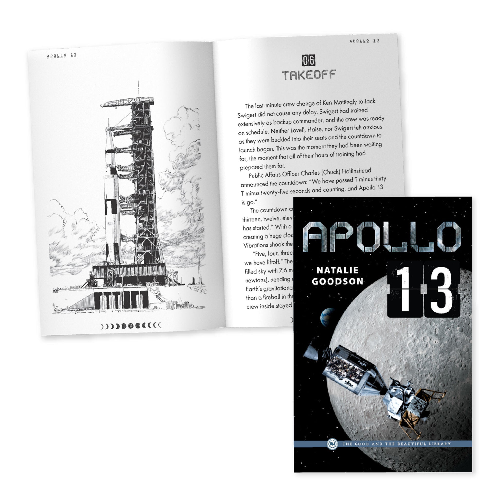 The book "Apollo 13" by Natalie Goodson with a preview of chapter 6 | The Good and the Beautiful