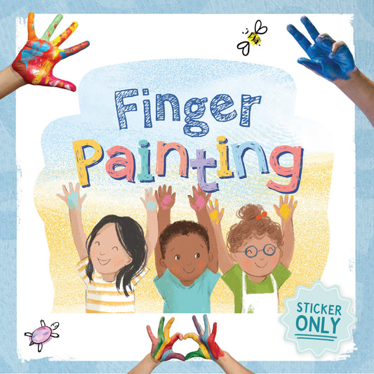The Finger Painting course logo with a sticker that says "Sticker Only" | The Good and the Beautiful