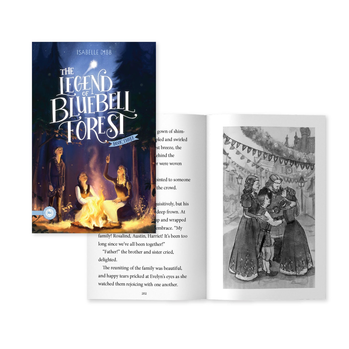 The cover of "The Legend of Bluebell Forest" book three by Isabelle Dibb with a two-page preview | The Good and the Beautiful