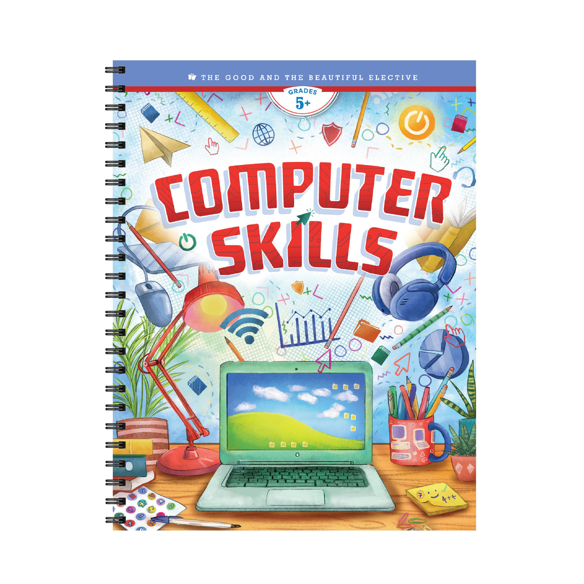 The cover of the elective "Computer Skills" for grades 5 and up | The Good and the Beautiful