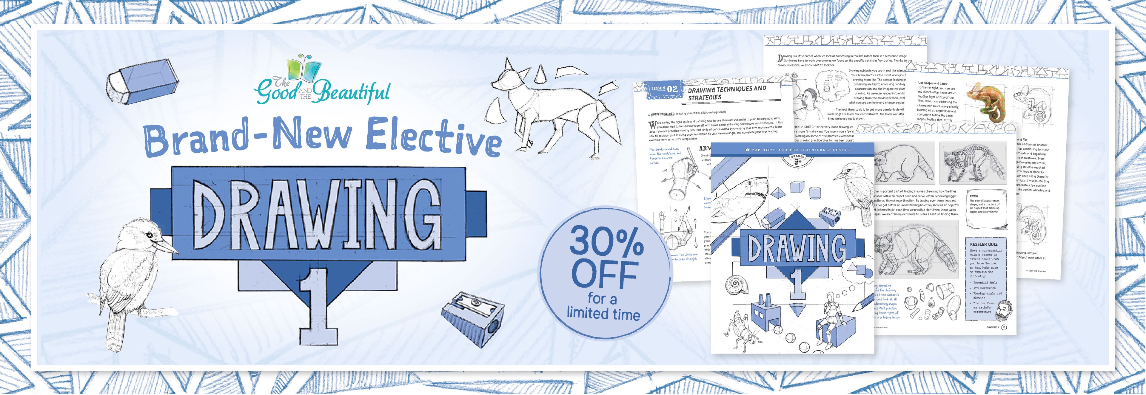 Brand-New Elective Drawing 1: 30% off for a limited time | The Good and the Beautiful